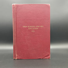 Load image into Gallery viewer, High Schools and Sex Education (1922)