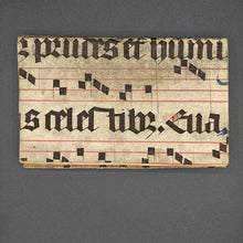 Load image into Gallery viewer, 14th century Medieval Binding Waste on 19th century Saint Catherine Hagiography and Student Notebook