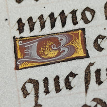 Load image into Gallery viewer, Leaf from Book of Hours, late 14th or early 15th century, likely France