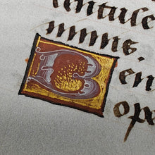 Load image into Gallery viewer, Leaf from Book of Hours, late 14th or early 15th century, likely France