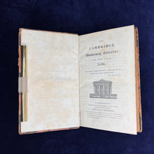 Load image into Gallery viewer, Keeping your Cambridge Diary: Cambridge University Calendar (1836)