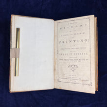 Load image into Gallery viewer, All the Typography That's Fit to Print: Philip Luckombe - A Concise History of the Origin and Progress of Printing (1770)