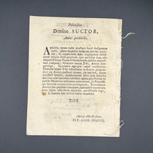 Load image into Gallery viewer, Mörtling - De Poena Universitatis (1755)