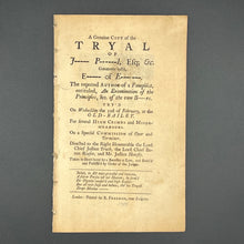 Load image into Gallery viewer, A Genuine Copy of the Tryal of J---- P-----l (1749)