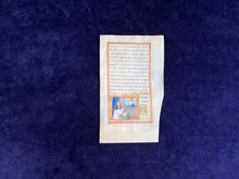 Load image into Gallery viewer, Dominican Patron Portrait & the Historical Impact of Handwriting: Leaf from Italy (mid to late 15th c.)