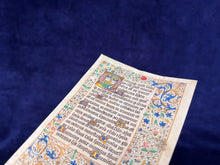 Load image into Gallery viewer, Professing Faith in Bruges: ca. 1475 leaf with Athanasian Creed from Book of Hours