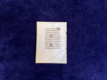 Load image into Gallery viewer, Fear and Worship in Paris: Leaf from miniature French Book of Hours (likely Use of Rome), first quarter of 15th c.