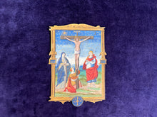 Load image into Gallery viewer, The Crucifixion & the Eclipse : Follower of Maître d'Étienne Poncher - Cutting from Pontifical (1546)