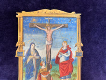 Load image into Gallery viewer, The Crucifixion & the Eclipse : Follower of Maître d'Étienne Poncher - Cutting from Pontifical (1546)