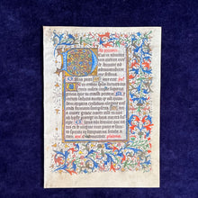 Load image into Gallery viewer, Waking Up in the Middle Ages: Unknown - Single leaf from Flemish Book of Hours (ca. 1475)