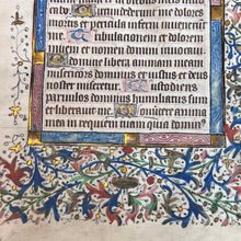 Load image into Gallery viewer, Praying To and For the Dead : Single leaf from Flemish Book of Hours, ca. 1475