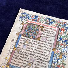 Load image into Gallery viewer, Praying To and For the Dead : Single leaf from Flemish Book of Hours, ca. 1475