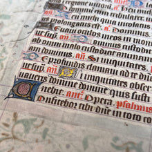 Load image into Gallery viewer, Praying To and For the Dead : Single leaf from Flemish Book of Hours, ca. 1475