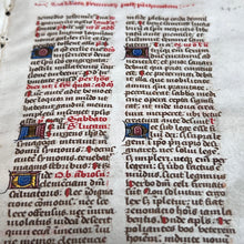 Load image into Gallery viewer, Celebrating after Pentecost: Liturgical Bifolium from Germany (late 15th c.)