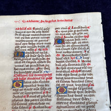 Load image into Gallery viewer, Celebrating after Pentecost: Liturgical Bifolium from Germany (late 15th c.)