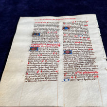 Load image into Gallery viewer, Celebrating after Pentecost: Liturgical Bifolium from Germany (late 15th c.)