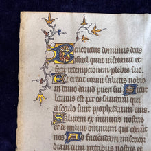 Load image into Gallery viewer, "I am the resurrection and the life": Leaf with Benedictus Canticle, France (mid-14th c.)