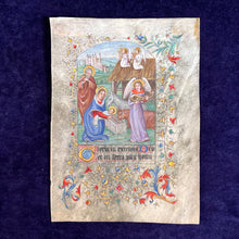 Load image into Gallery viewer, Imitating the Middle Ages in the Victorian Period: 19th century painting in the style of a medieval manuscript