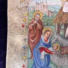 Load image into Gallery viewer, Imitating the Middle Ages in the Victorian Period: 19th century painting in the style of a medieval manuscript