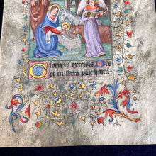 Load image into Gallery viewer, Imitating the Middle Ages in the Victorian Period: 19th century painting in the style of a medieval manuscript