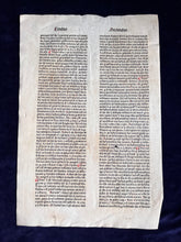 Load image into Gallery viewer, "Primum est amore. Secundum est Odium": Summa Theologica (ca. 1470s)