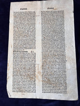 Load image into Gallery viewer, "Primum est amore. Secundum est Odium": Summa Theologica (ca. 1470s)