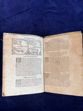 Load image into Gallery viewer, Conocer la altitud del Sol sobre el Horizonte en qualquier día y hora por los rayos del Sol: Peter Apian - Cosmographia (1575)