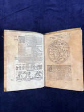 Load image into Gallery viewer, Conocer la altitud del Sol sobre el Horizonte en qualquier día y hora por los rayos del Sol: Peter Apian - Cosmographia (1575)