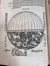 Load image into Gallery viewer, Conocer la altitud del Sol sobre el Horizonte en qualquier día y hora por los rayos del Sol: Peter Apian - Cosmographia (1575)