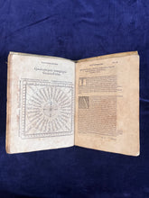 Load image into Gallery viewer, Conocer la altitud del Sol sobre el Horizonte en qualquier día y hora por los rayos del Sol: Peter Apian - Cosmographia (1575)