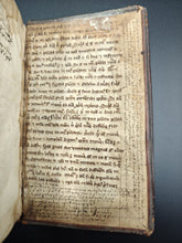 Load image into Gallery viewer, Annotated Second Issue Aldine Dictorum et factorum with two significant medieval pastedowns: 9th century Terence and 13th century Richard Rufus of Cornwall.