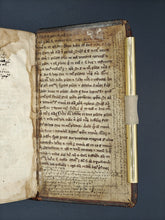 Load image into Gallery viewer, Annotated Second Issue Aldine Dictorum et factorum with two significant medieval pastedowns: 9th century Terence and 13th century Richard Rufus of Cornwall.