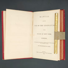 Load image into Gallery viewer, Manual for the use of the Legislature of the State of New York (1868)