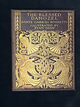 Load image into Gallery viewer, Gilded Peacocks & Art Nouveau: Dante Gabriel Rossetti, Blessed Damozel (ca. 1900)