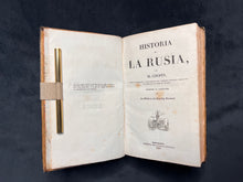 Load image into Gallery viewer, Examining Russia through Spain : Jean Marie Chopin - Historia de la Rusia (1839)
