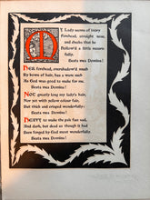 Load image into Gallery viewer, A sweet example of Art Nouveau’s debt to Medieval art: William Morris - Pre-Raphaelite Ballads (1900)