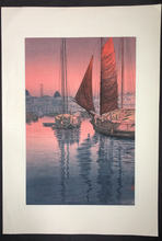 Load image into Gallery viewer, Harbor of Tomonoura (1931-1940)