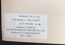 Load image into Gallery viewer, Kotozuka Eiichi , Rice Planting in Early Summer (ca. 1950)