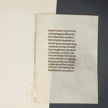 Load image into Gallery viewer, From the Hand that Broke the St Albans Bible - Philip Duschnes' 15th c. Manuscript Leaf as Holiday Greeting Card
