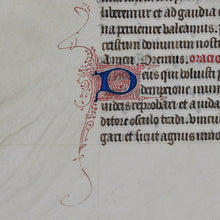 Load image into Gallery viewer, From the Hand that Broke the St Albans Bible - Philip Duschnes' 15th c. Manuscript Leaf as Holiday Greeting Card

