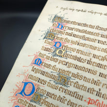 Load image into Gallery viewer, Taking Matters into Your Own Hands: 15th c. Mansucript Psalter Leaf with Abundance of Scribal Corrections

