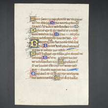 Load image into Gallery viewer, Taking Matters into Your Own Hands: 15th c. Mansucript Psalter Leaf with Abundance of Scribal Corrections
