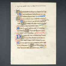 Load image into Gallery viewer, Taking Matters into Your Own Hands: 15th c. Mansucript Psalter Leaf with Abundance of Scribal Corrections
