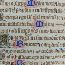 Load image into Gallery viewer, Taking Matters into Your Own Hands: 15th c. Mansucript Psalter Leaf with Abundance of Scribal Corrections
