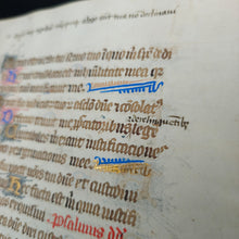 Load image into Gallery viewer, Taking Matters into Your Own Hands: 15th c. Mansucript Psalter Leaf with Abundance of Scribal Corrections

