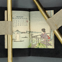 Load image into Gallery viewer, Hasegawa - 1908 Calendar on crepe paper [MINIATURE]
