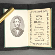 Load image into Gallery viewer, David Thoreau, selected by Amy W. Smith (1948) [MINIATURE]
