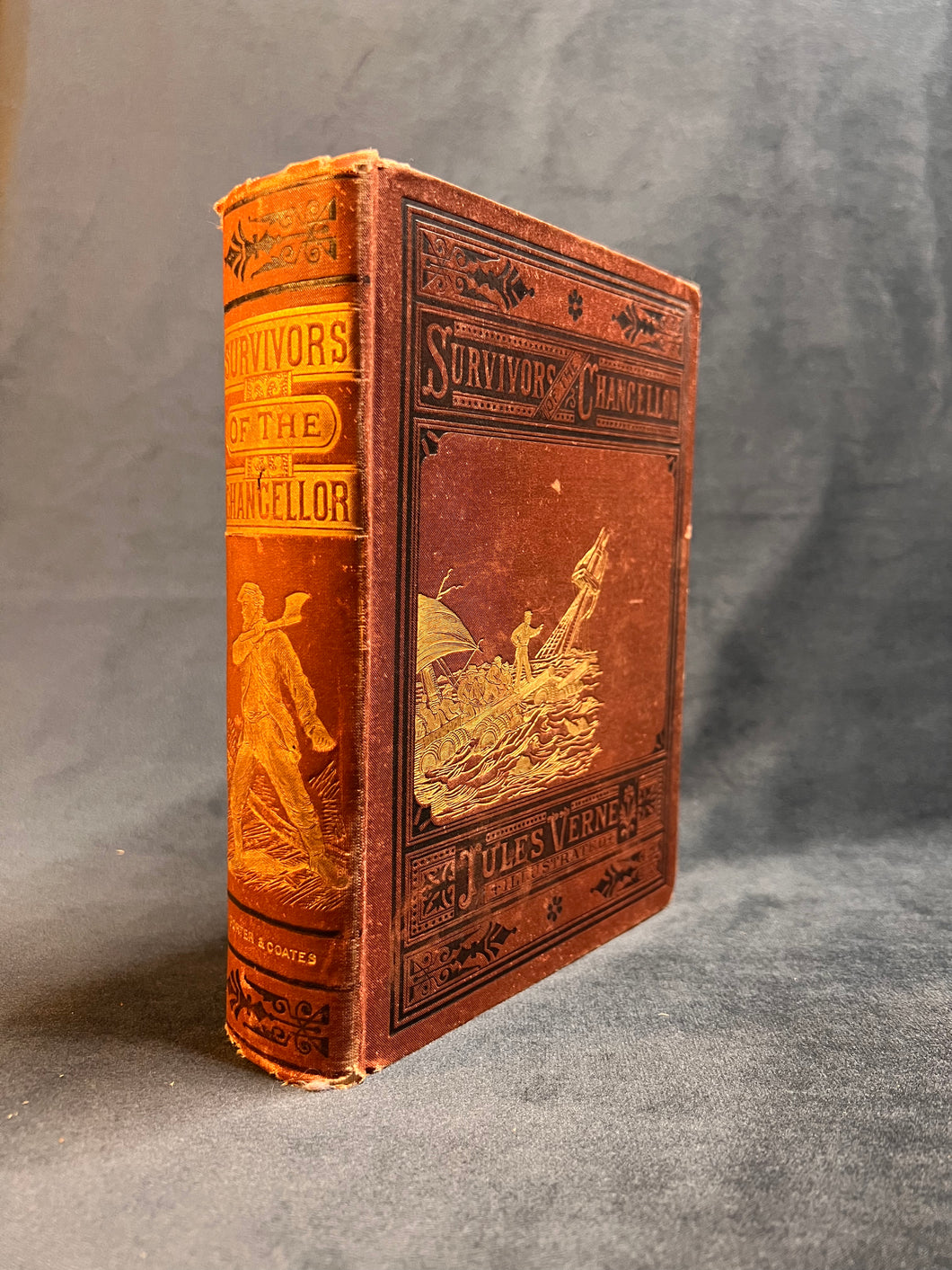 Jules Verne with Publisher’s Error: Jules Verne - Survivors of the Chancellor & Martin Paz (1876)