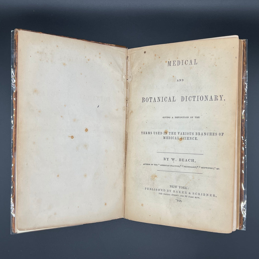 Beach - Medical and Botanical Dictionary (1848)