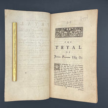 Load image into Gallery viewer, A Genuine Copy of the Tryal of J---- P-----l (1749)
